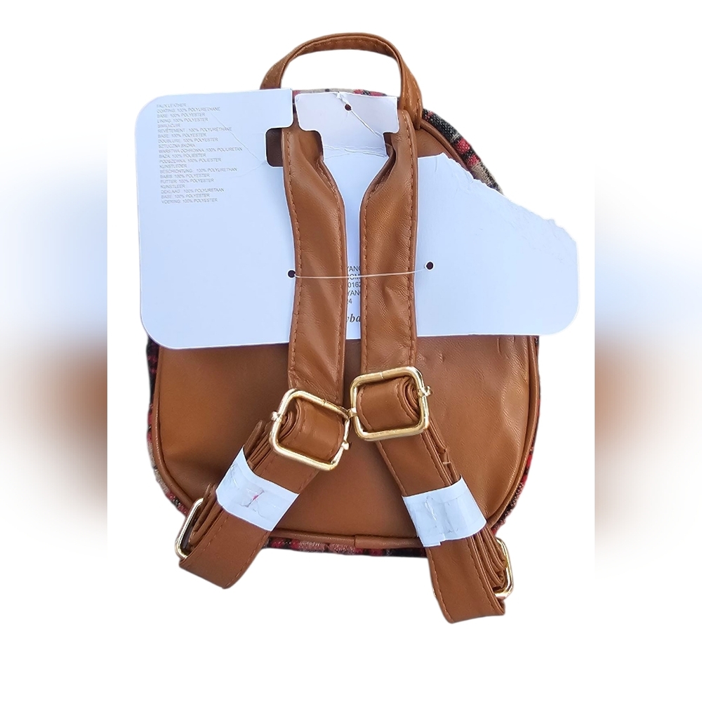 Tommy Bahama - NEW Mini Backpack Fall Plaid Colors. May Be Kids. No Pockets - Picture 2 of 14